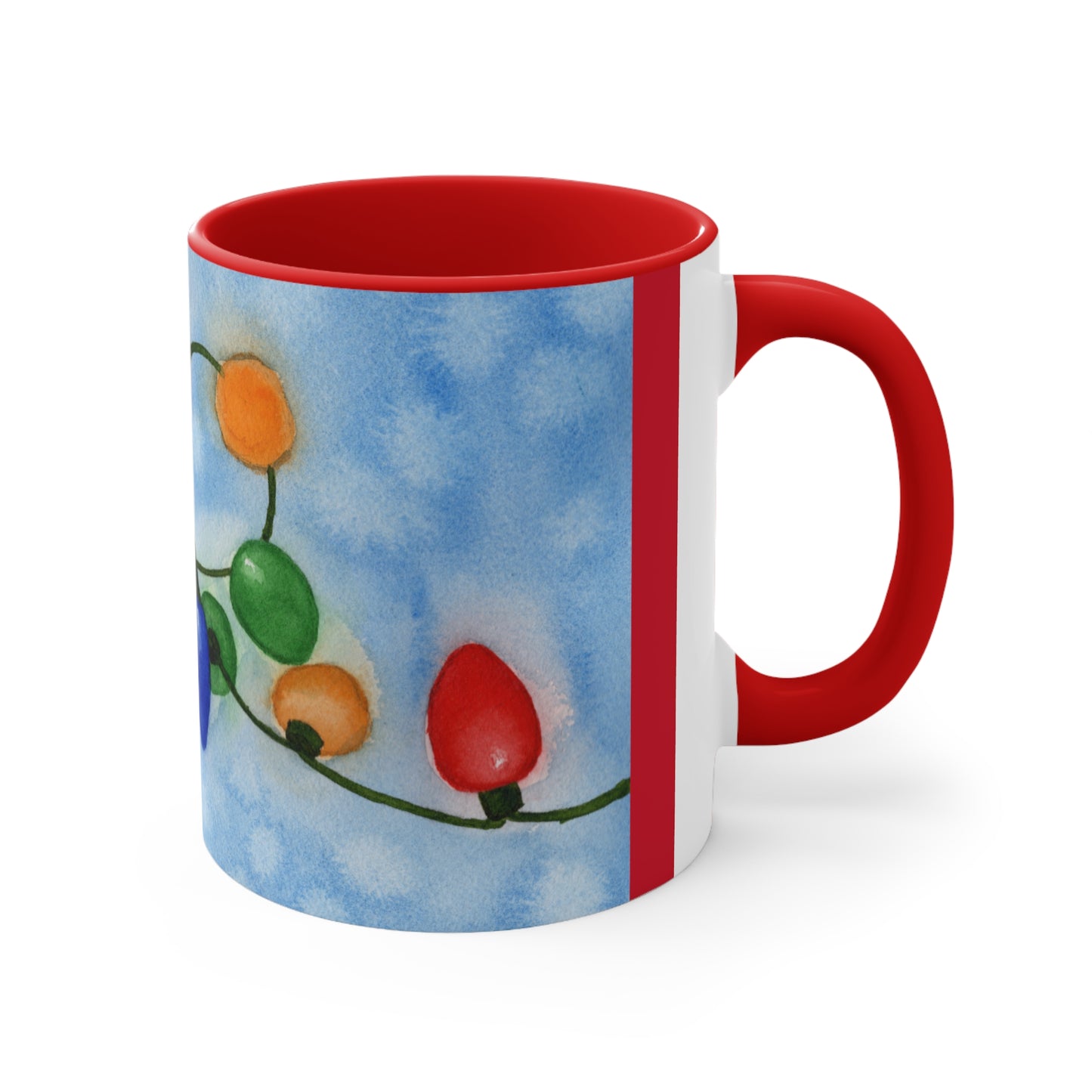 Christmas Lights Coffee Mug, 11oz