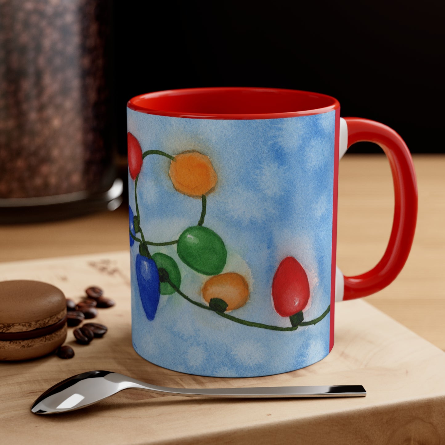 Christmas Lights Coffee Mug, 11oz