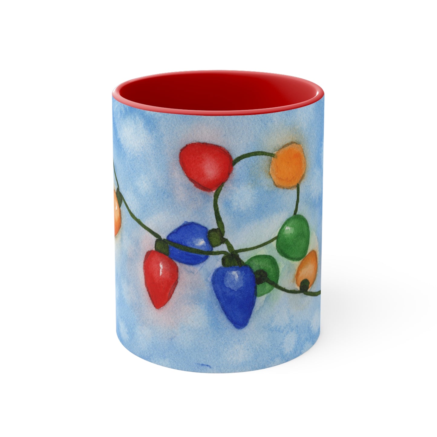 Christmas Lights Coffee Mug, 11oz