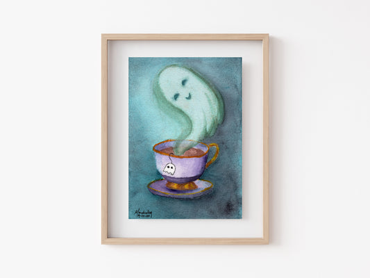 Tea Ghost Art Print 5x7