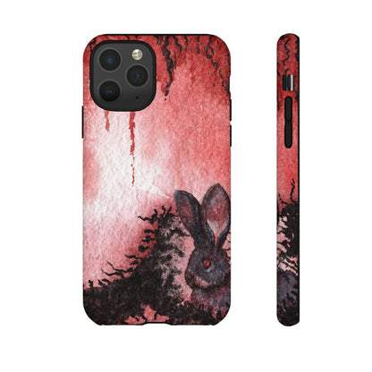 Creepy Bunny Tough Phone Case