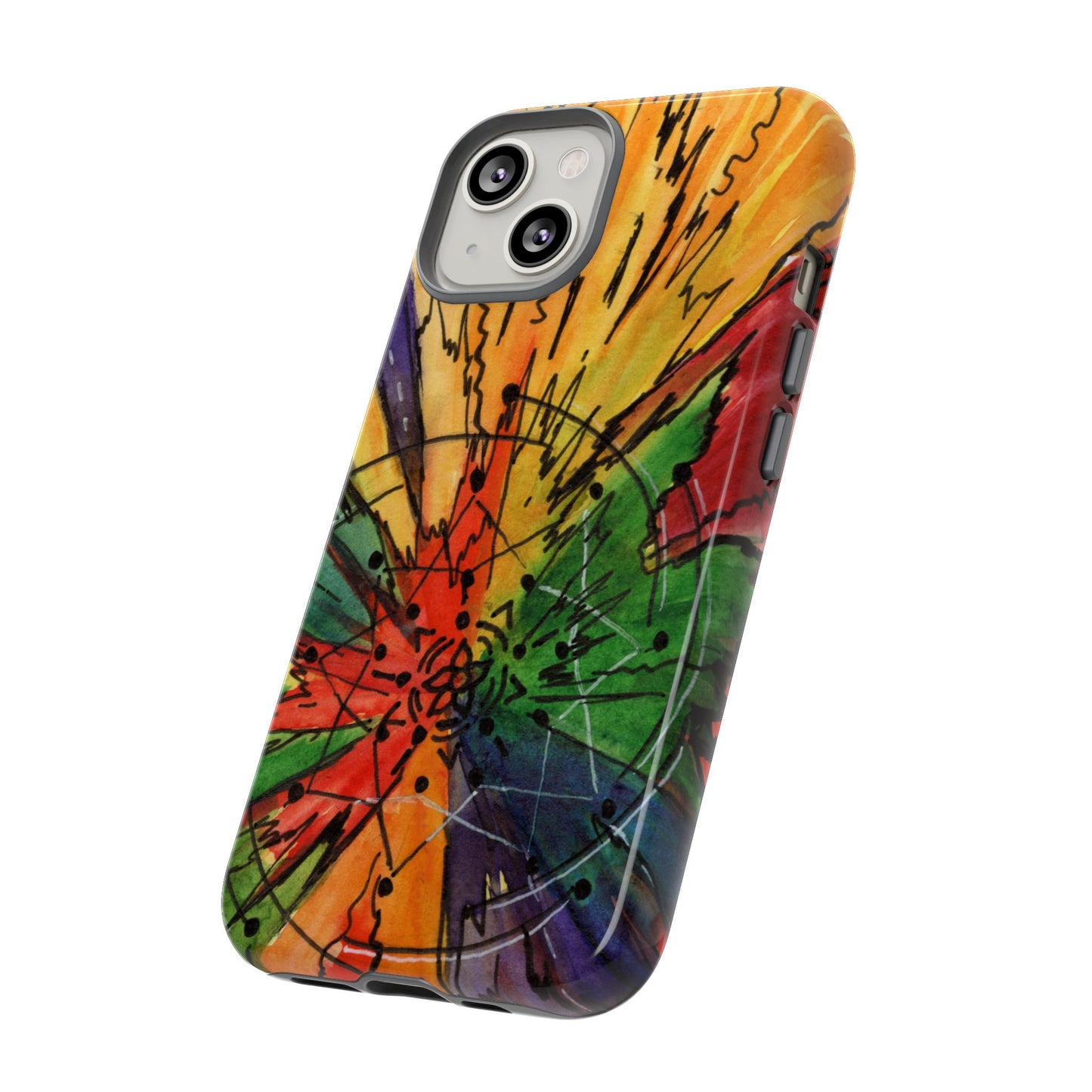 Rainbow Burst Tough Phone Case