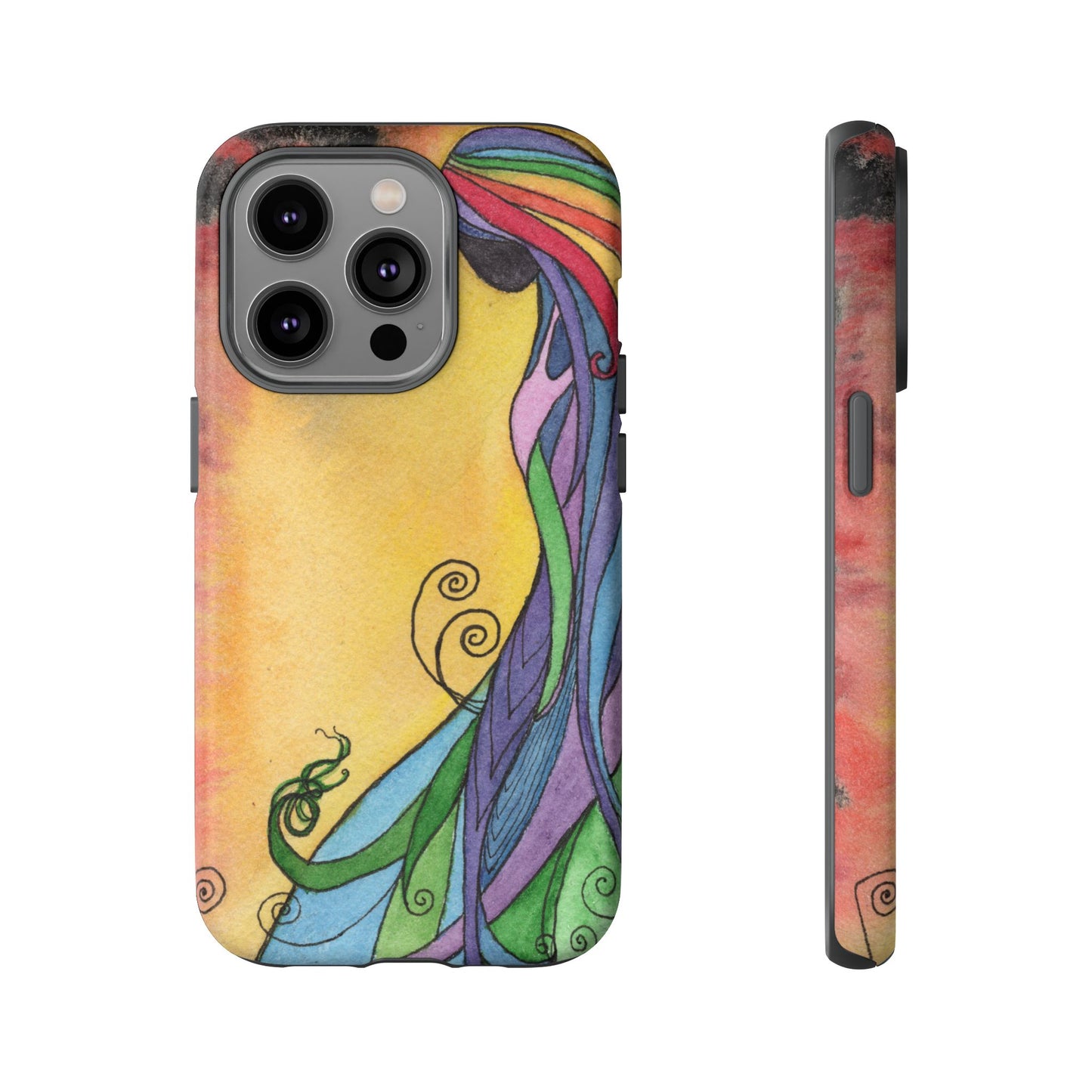 Rainbow Goddes Tough Phone Case