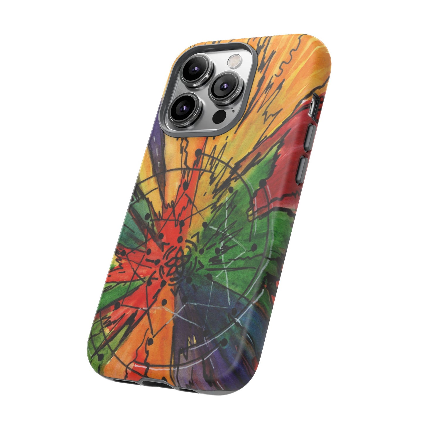 Rainbow Burst Tough Phone Case