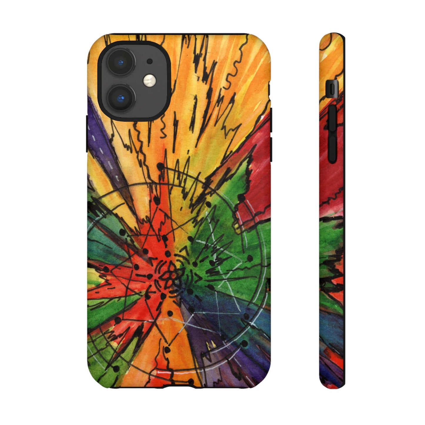 Rainbow Burst Tough Phone Case