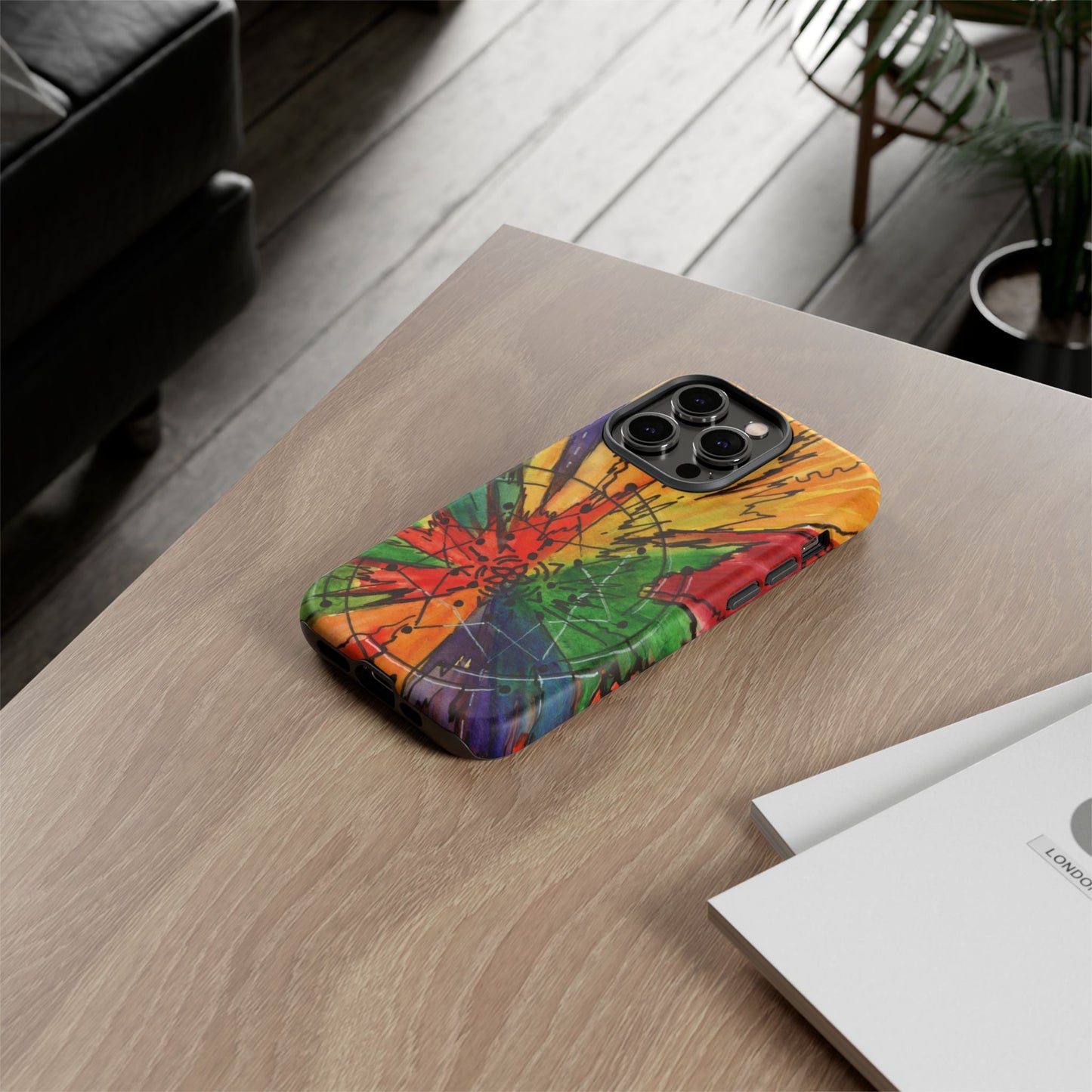 Rainbow Burst Tough Phone Case
