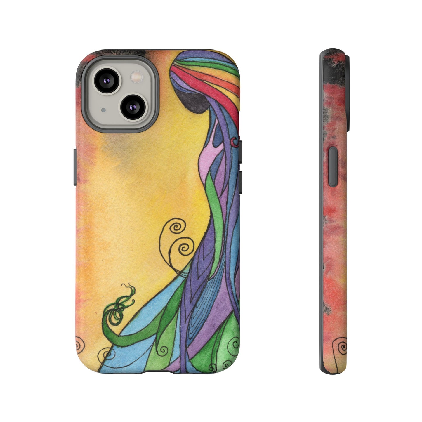 Rainbow Goddes Tough Phone Case