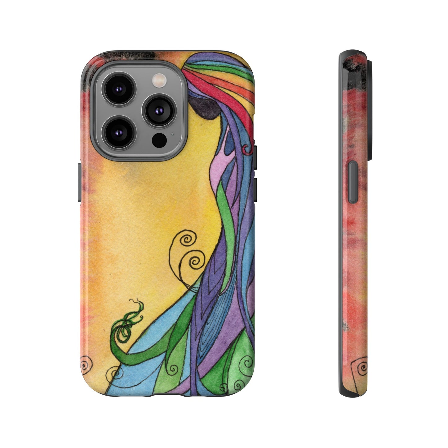 Rainbow Goddes Tough Phone Case