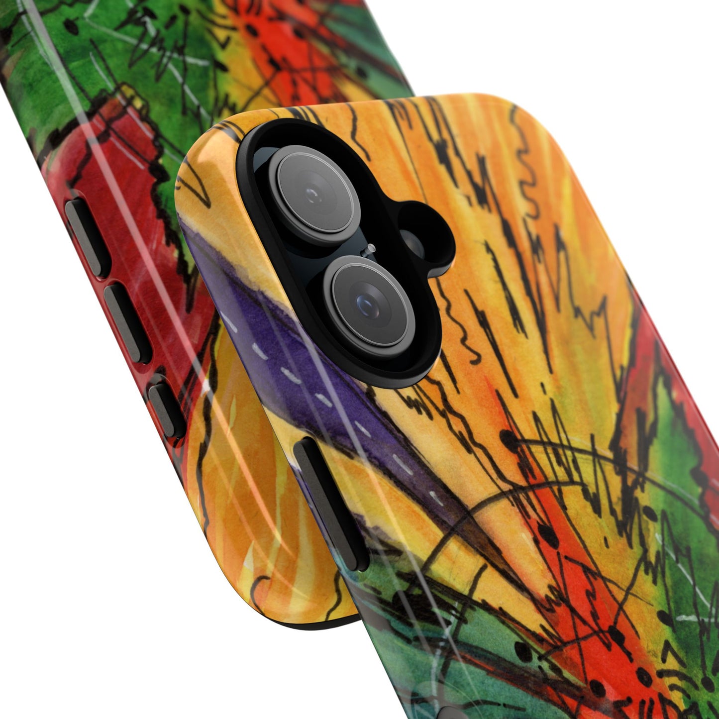 Rainbow Burst Tough Phone Case