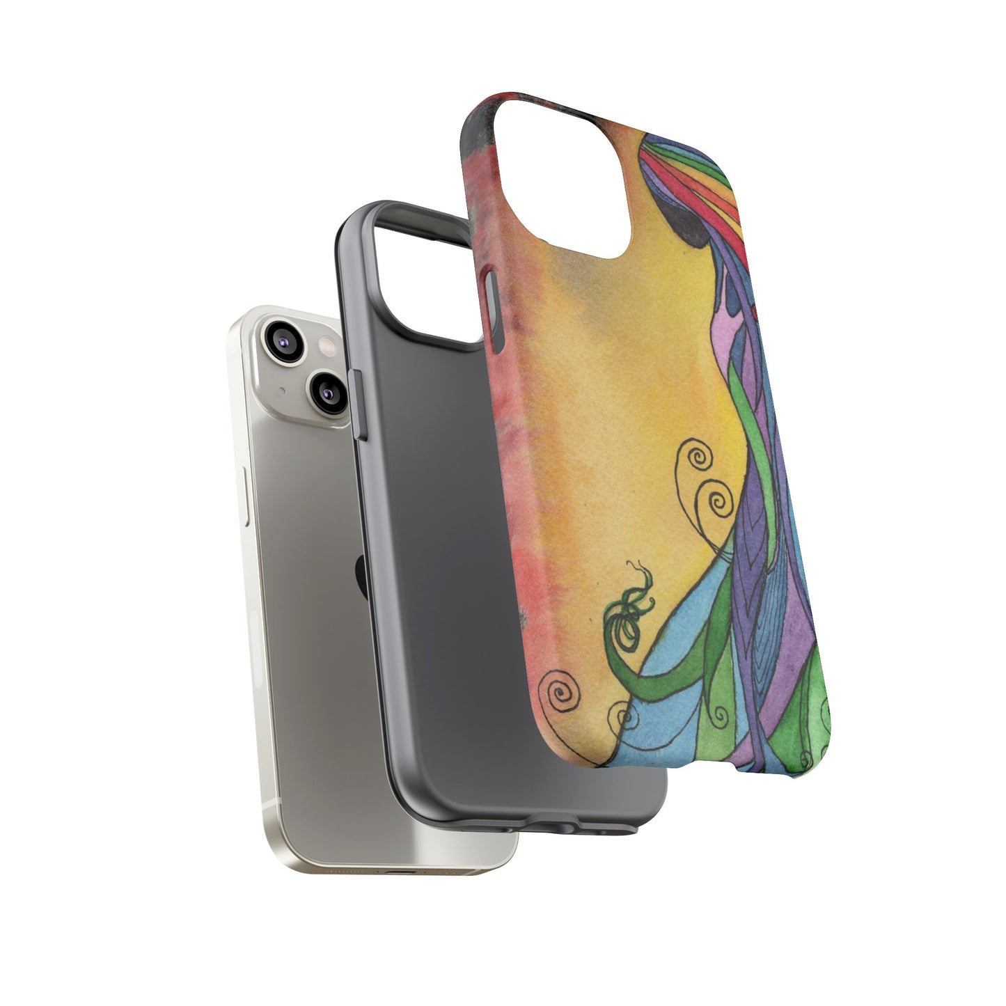 Rainbow Goddes Tough Phone Case