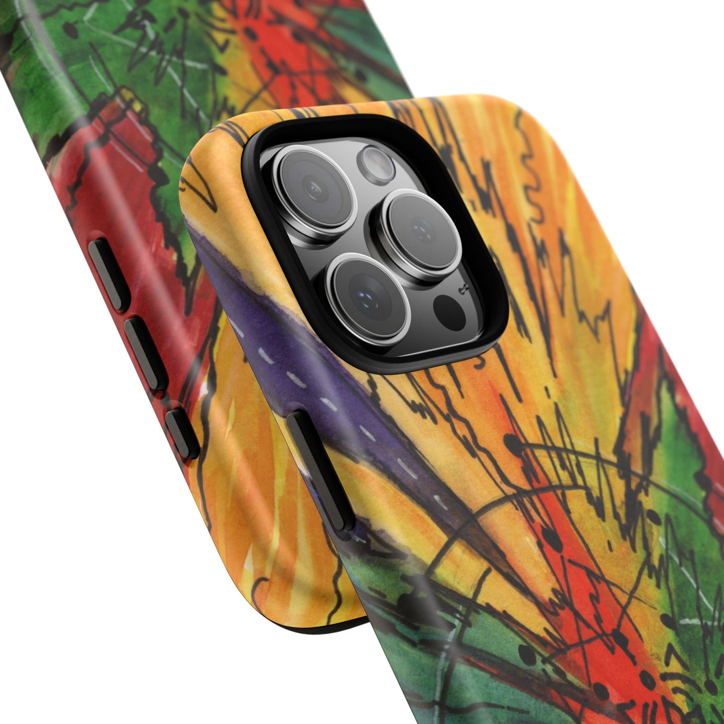 Rainbow Burst Tough Phone Case