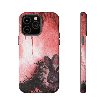 Creepy Bunny Tough Phone Case