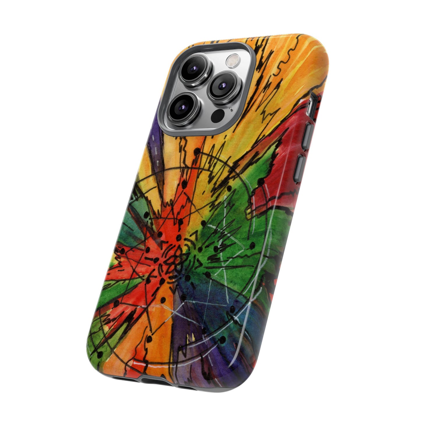 Rainbow Burst Tough Phone Case
