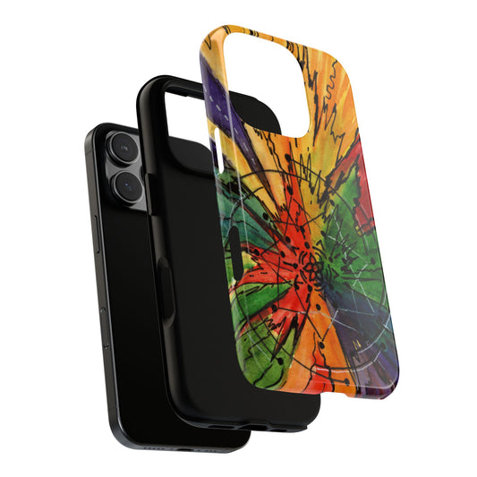 Rainbow Burst Tough Phone Case