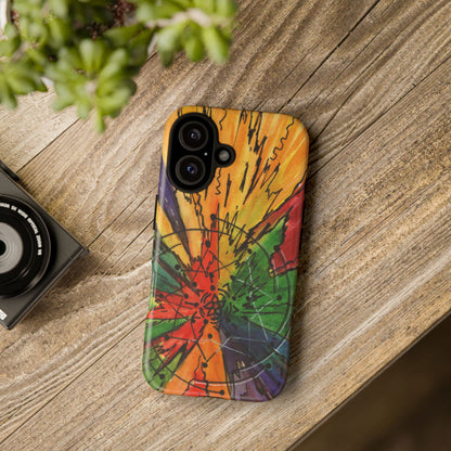 Rainbow Burst Tough Phone Case