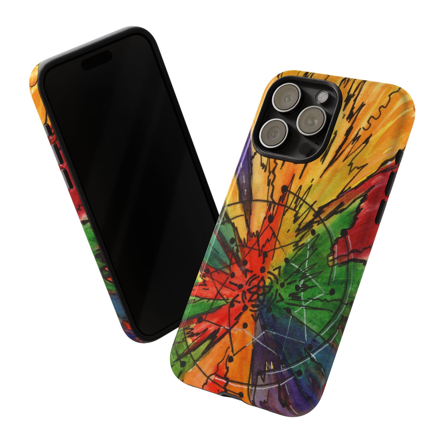 Rainbow Burst Tough Phone Case