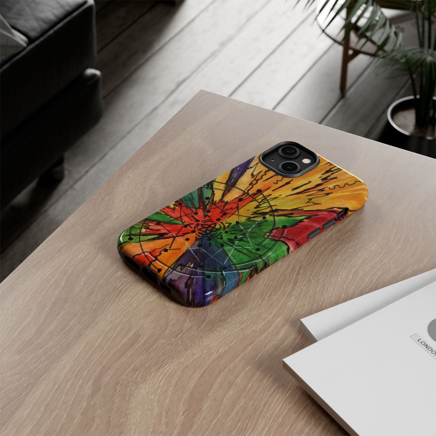 Rainbow Burst Tough Phone Case