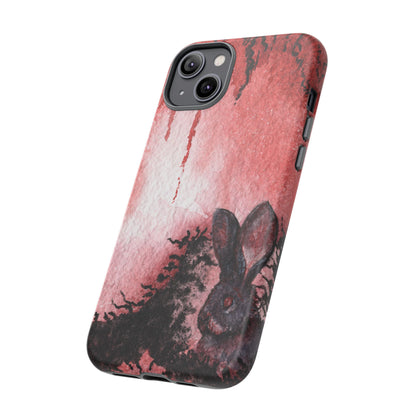 Creepy Bunny Tough Phone Case