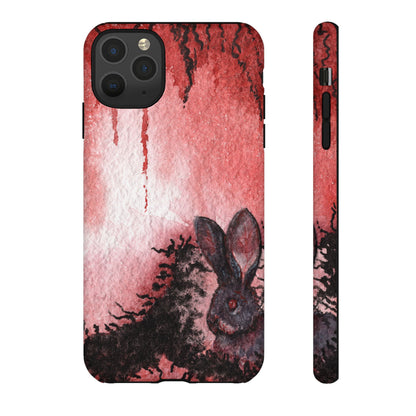 Creepy Bunny Tough Phone Case