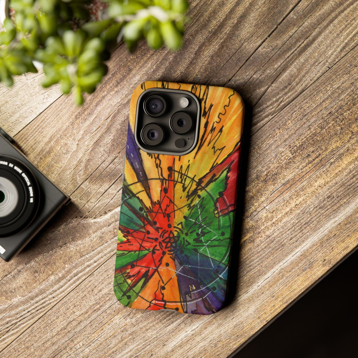 Rainbow Burst Tough Phone Case