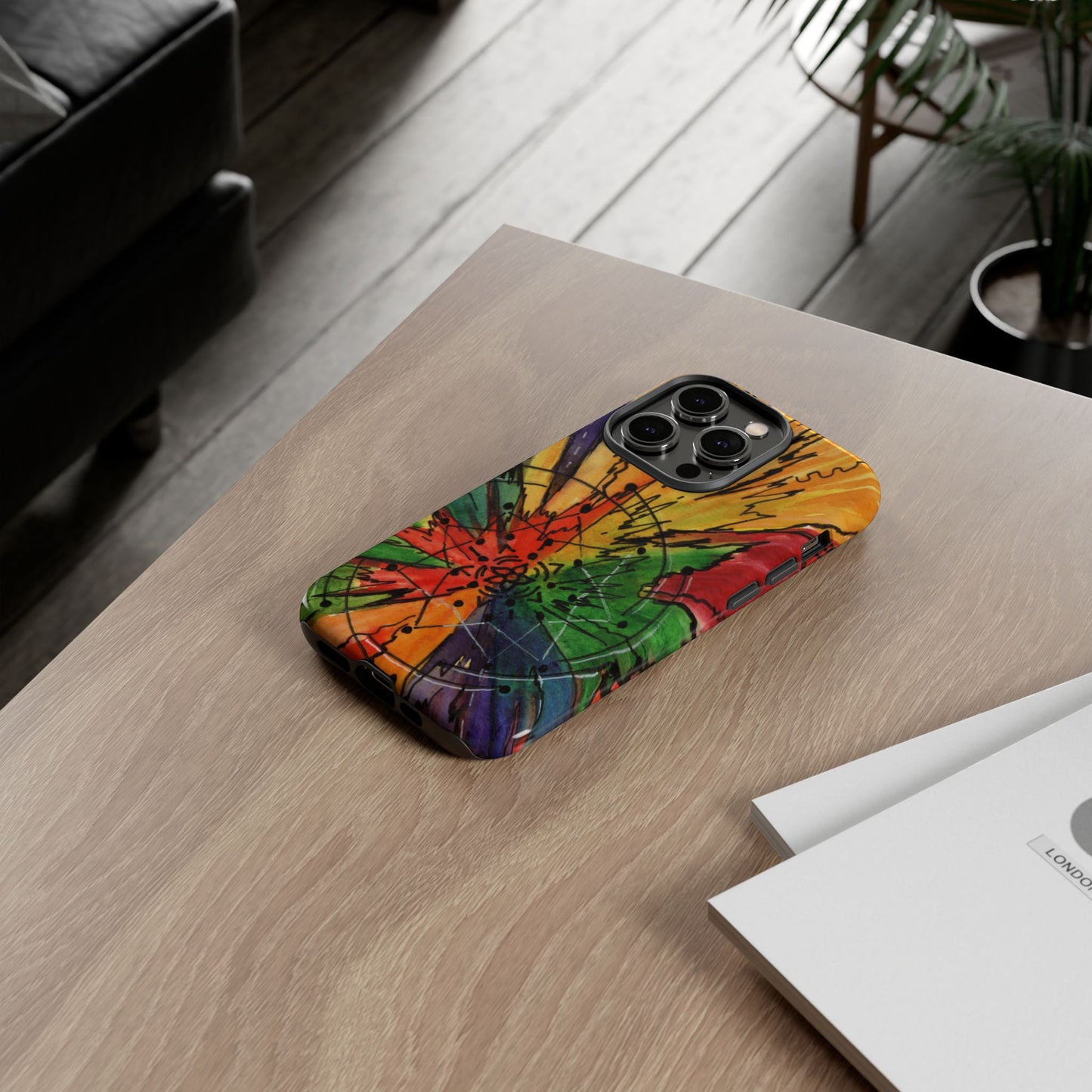 Rainbow Burst Tough Phone Case