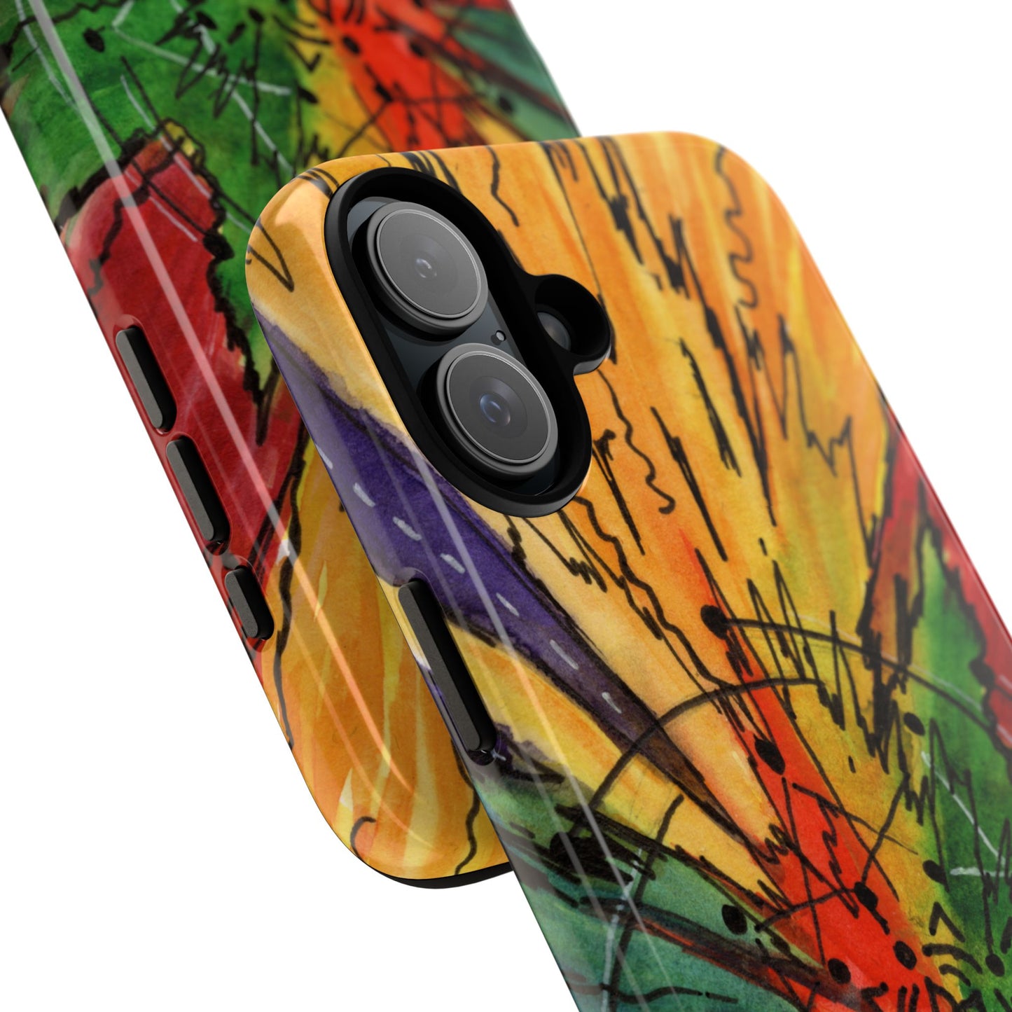 Rainbow Burst Tough Phone Case