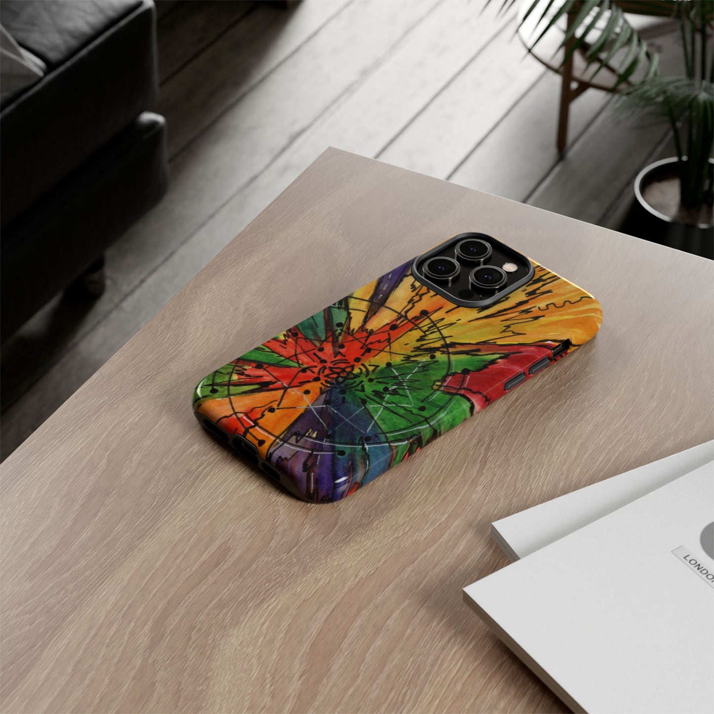 Rainbow Burst Tough Phone Case