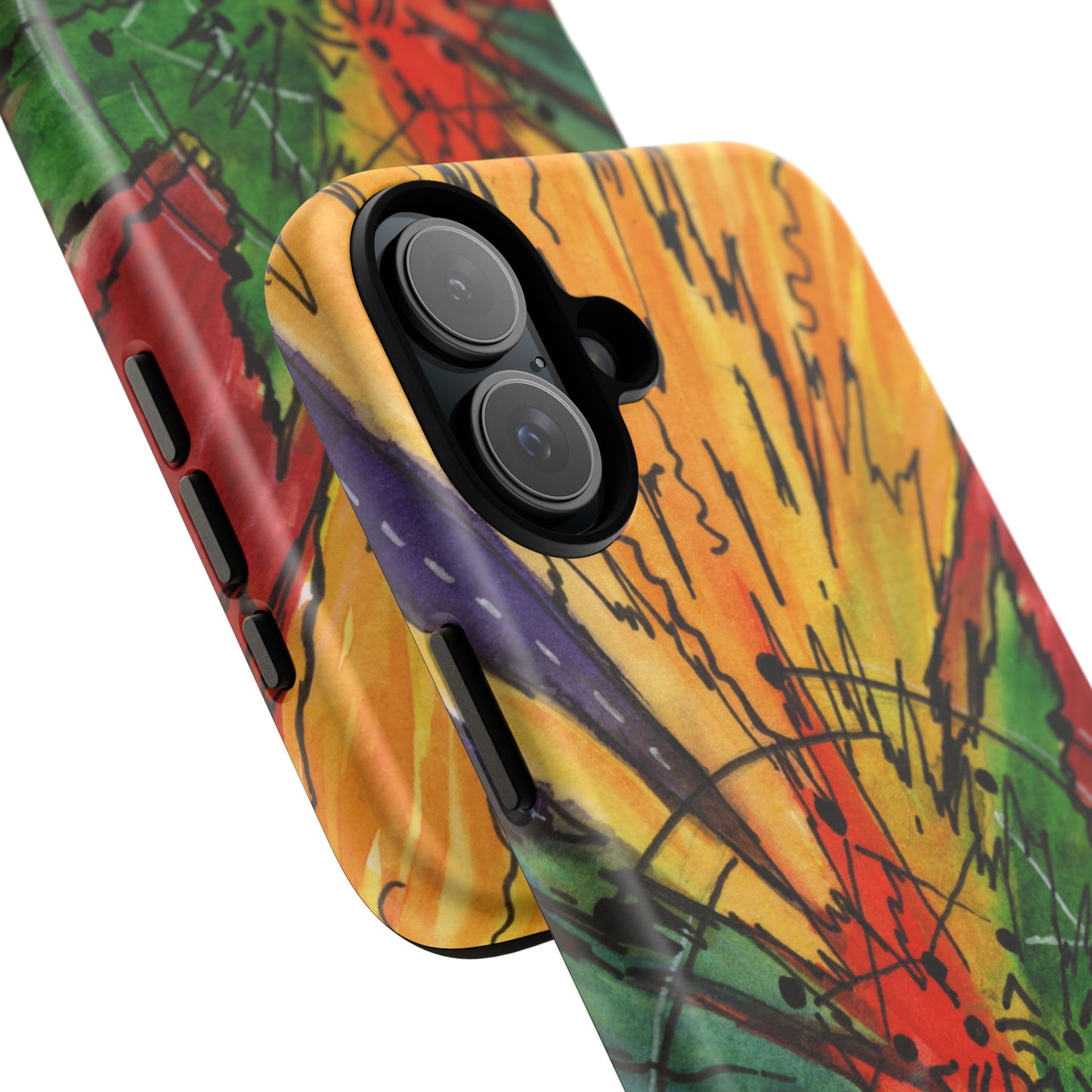 Rainbow Burst Tough Phone Case