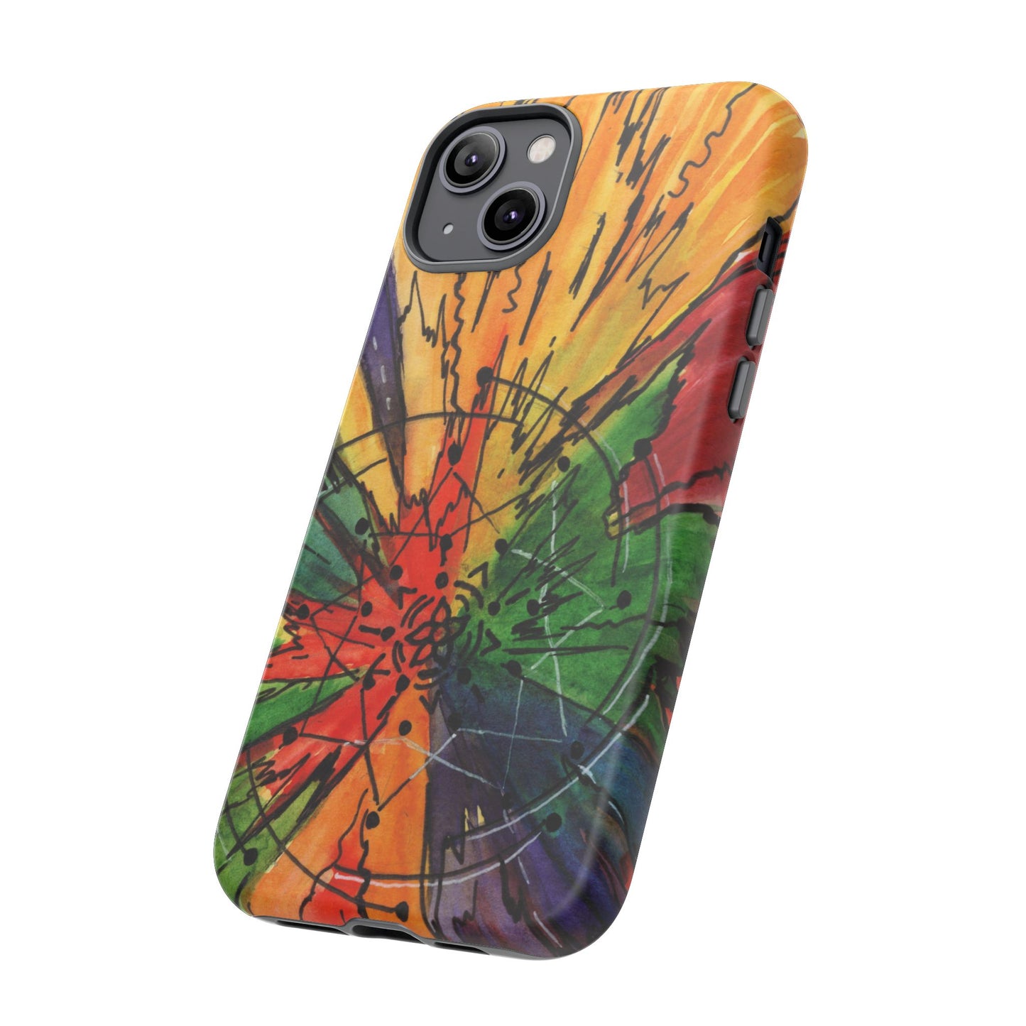 Rainbow Burst Tough Phone Case