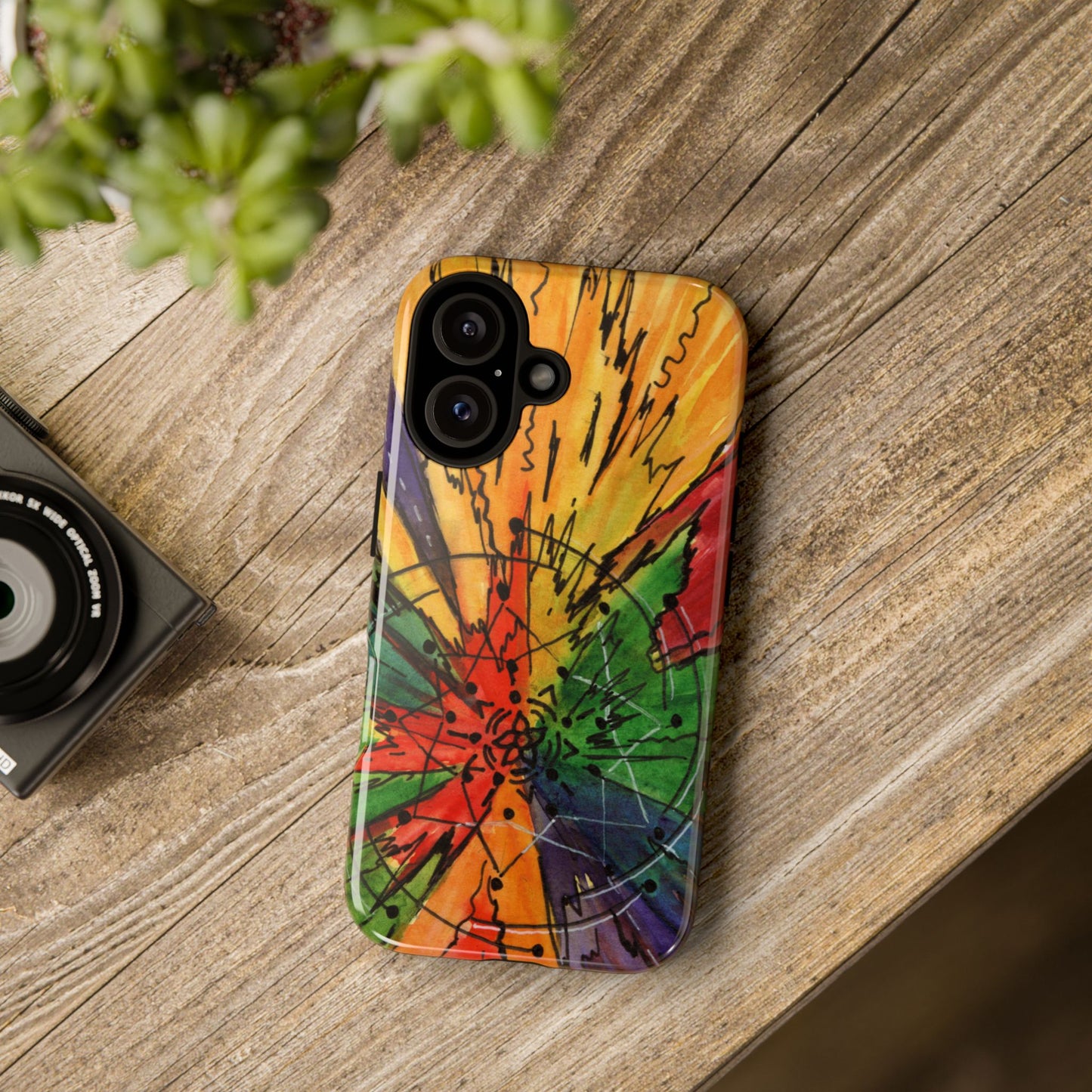 Rainbow Burst Tough Phone Case