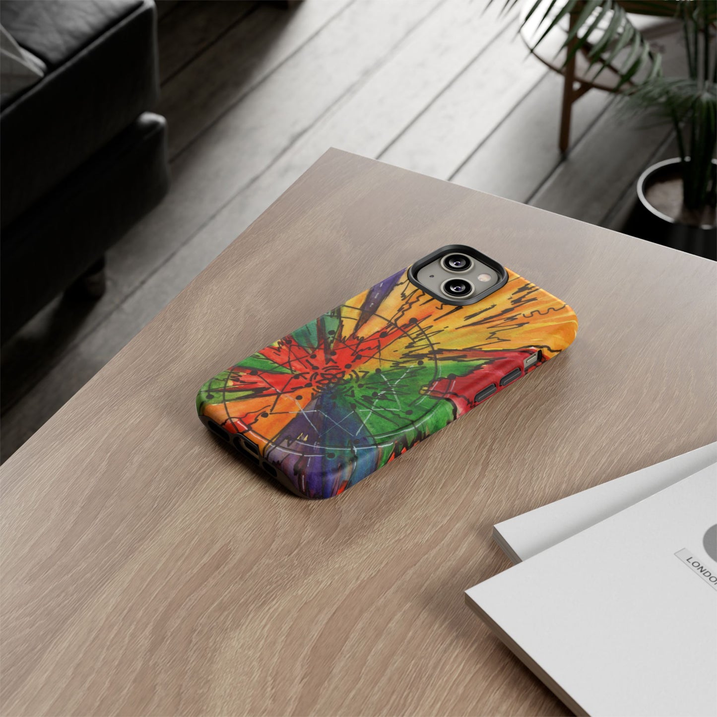 Rainbow Burst Tough Phone Case
