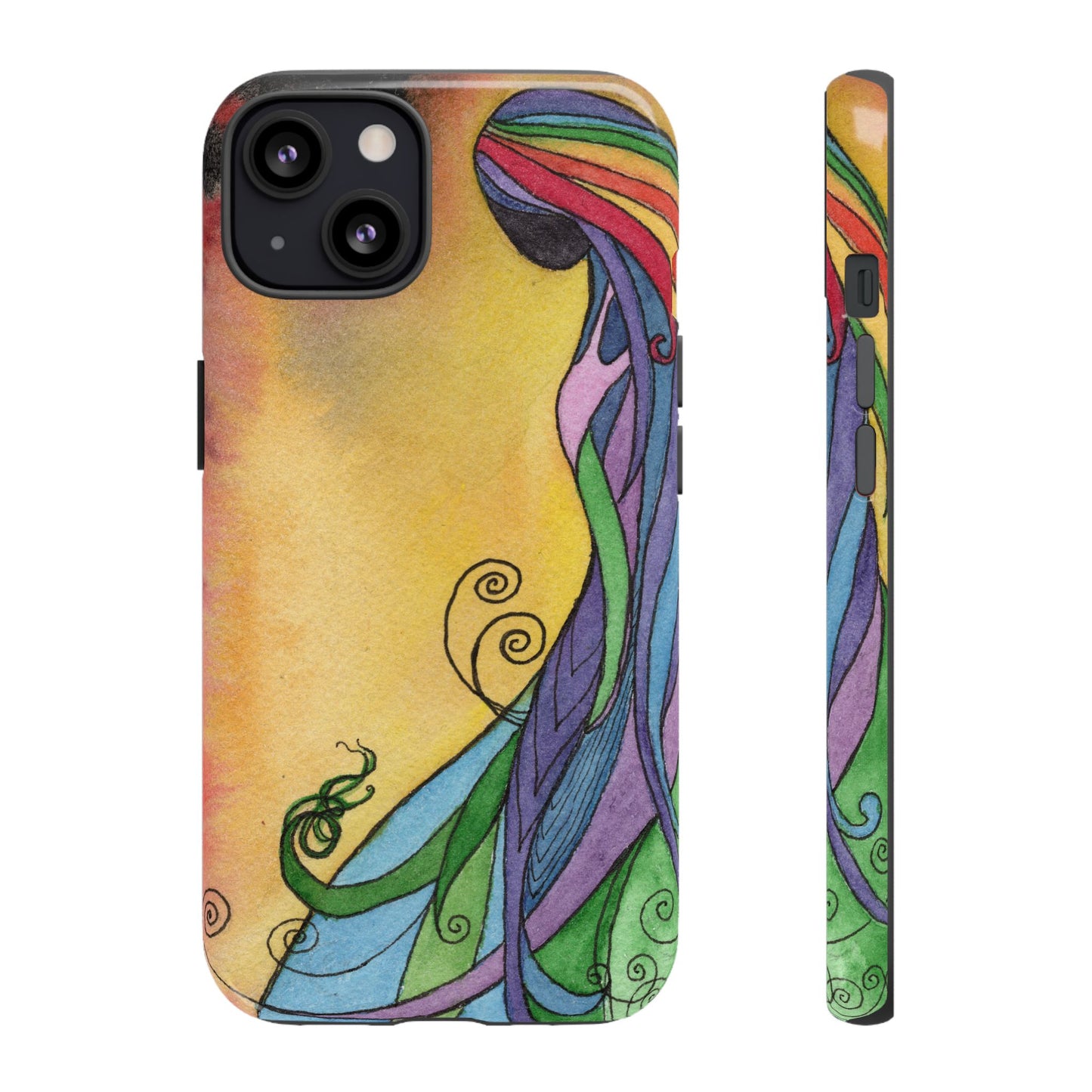 Rainbow Goddes Tough Phone Case