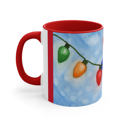 Christmas Lights Coffee Mug, 11oz