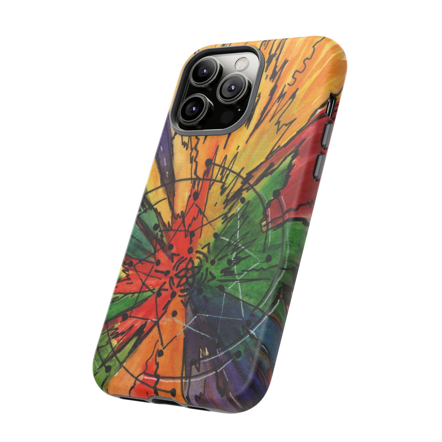 Rainbow Burst Tough Phone Case