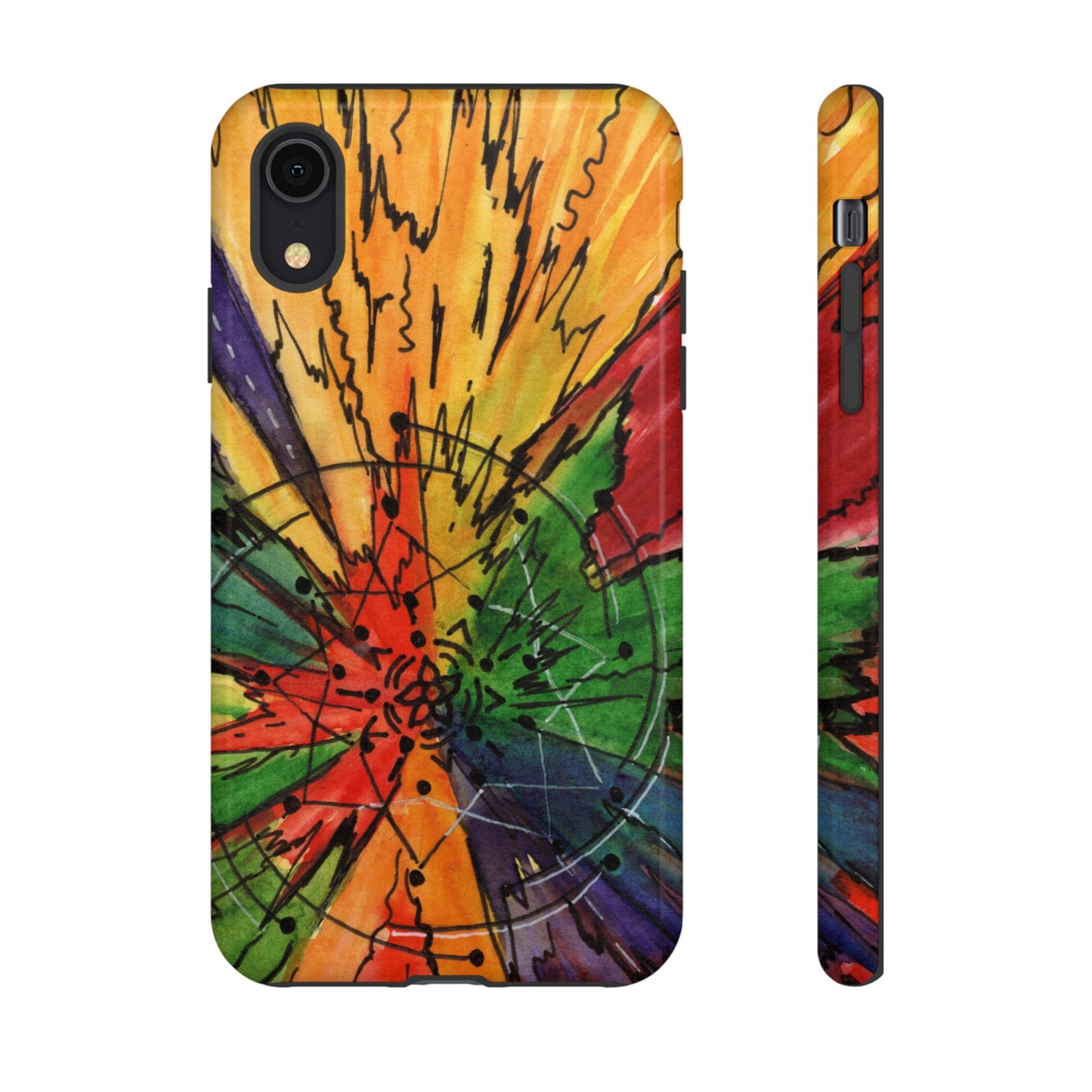 Rainbow Burst Tough Phone Case