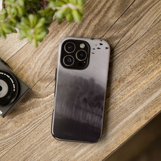 Black and Grey Tough Phone Case