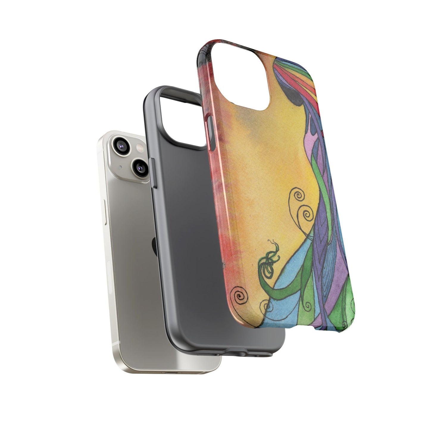 Rainbow Goddes Tough Phone Case