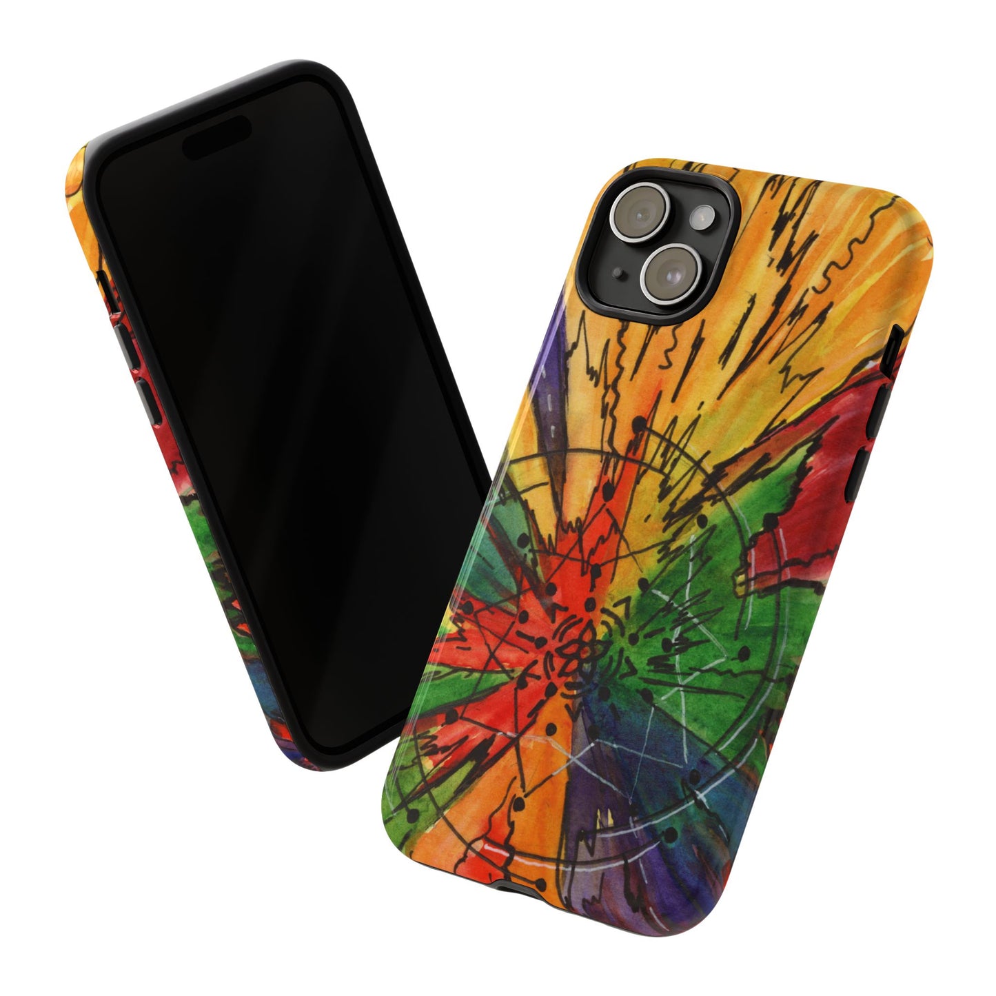 Rainbow Burst Tough Phone Case