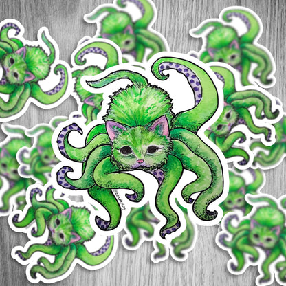 Cthulhu Kitty Stickers