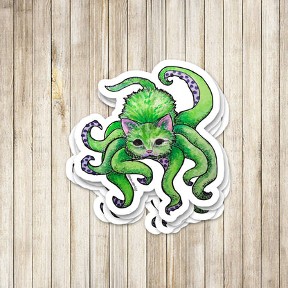 Cthulhu Kitty Stickers