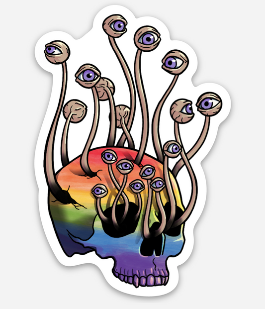 Cordyceps Skull Stickers