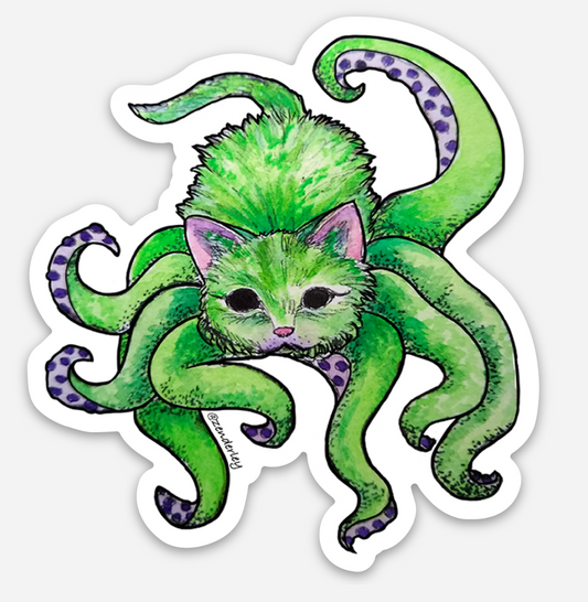 Cthulhu Kitty Stickers