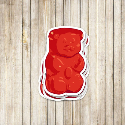 Gummy Bear Sticker - Red