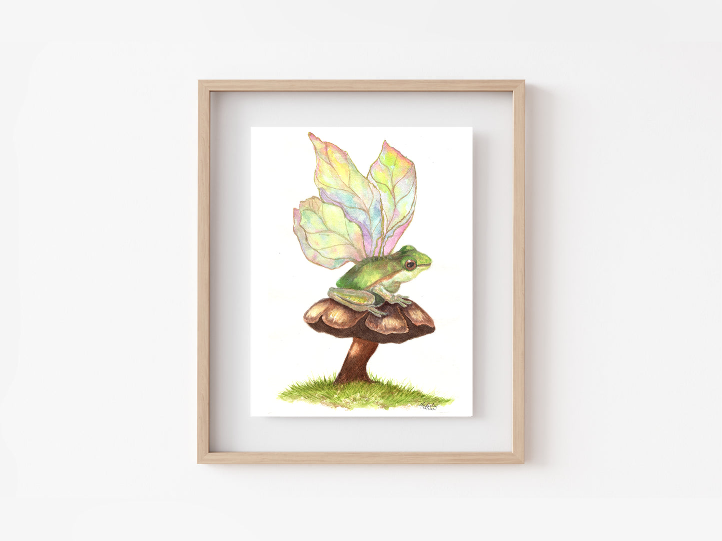 Mushroom Fairy Art Print 7x10